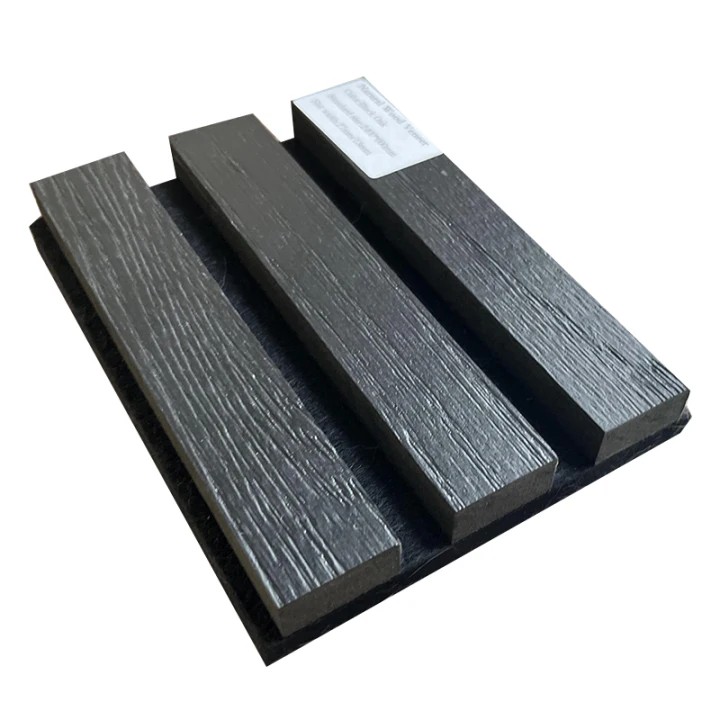 Acoustic Wall Panel — Charcoal Oak