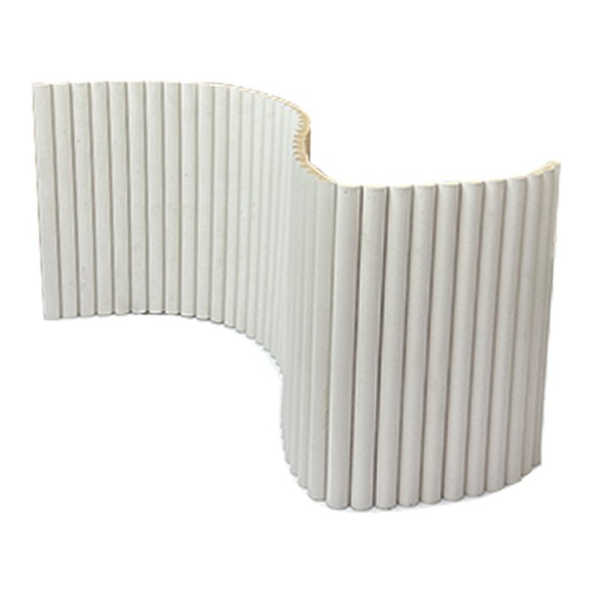 3D Wall Panel — Curved White